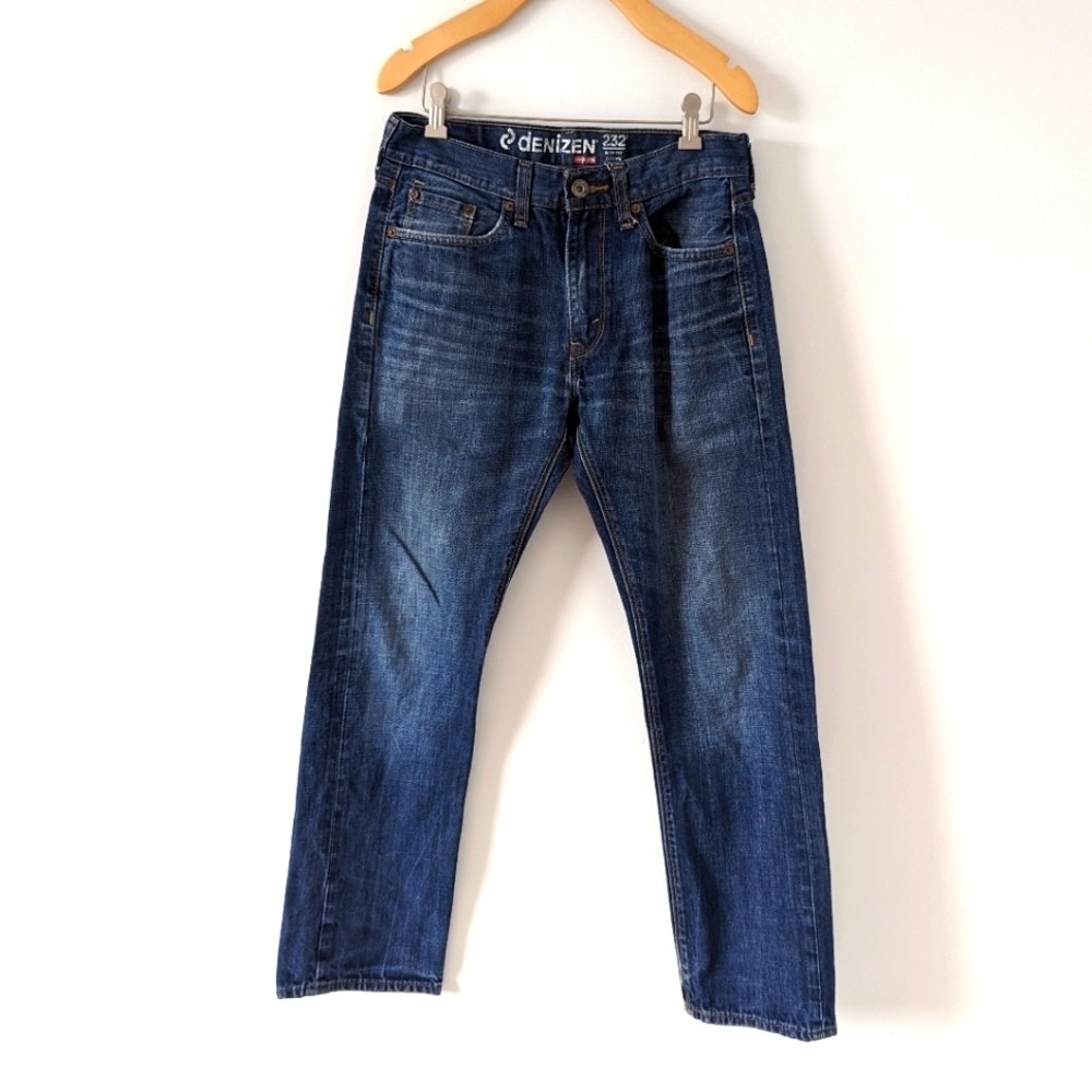 Denizen 232 Slim Fit Jeans in Dark Blue Wash - Men's Size 30x30 Denim